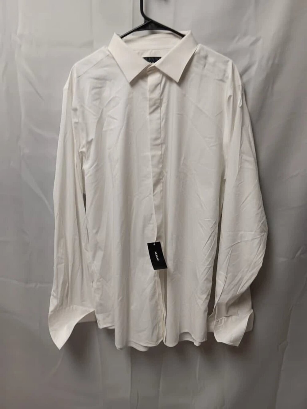 Men's Alfani Slim Fit White Dress Shirt 17-17.5 36-37 NWT ORG $65 (Rack 1)